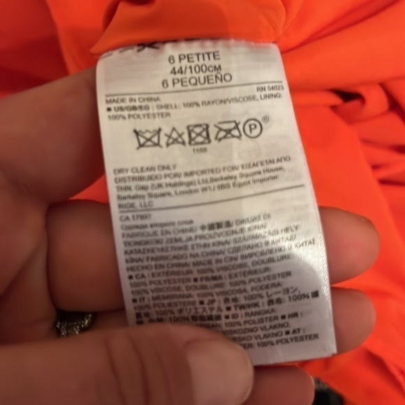 BANANA Republic Orange Mini Dress with Detachable Belt and Ruffled Hem - Picture 8 of 8